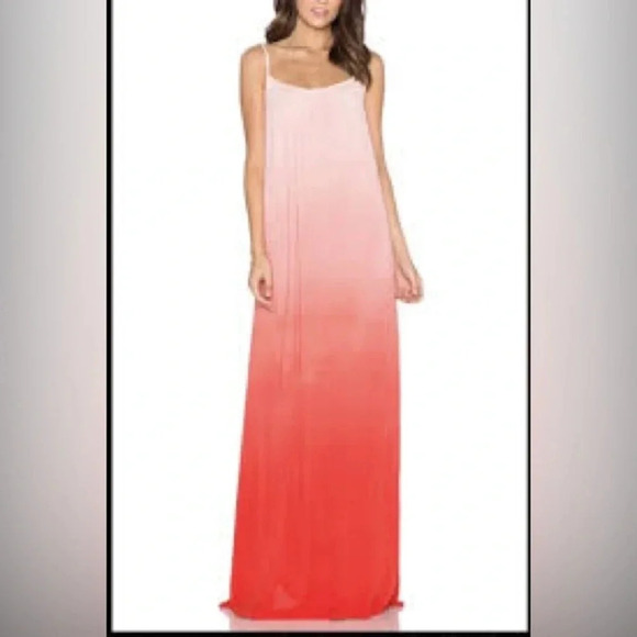 Splendid Ombré Voile Shirred Maxi Dress - Picture 1 of 11